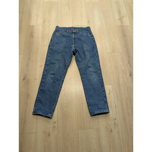 Vintage LL Bean Mens Flannel Lined Jeans Size 34x30 Made in USA Workwear Outdoor